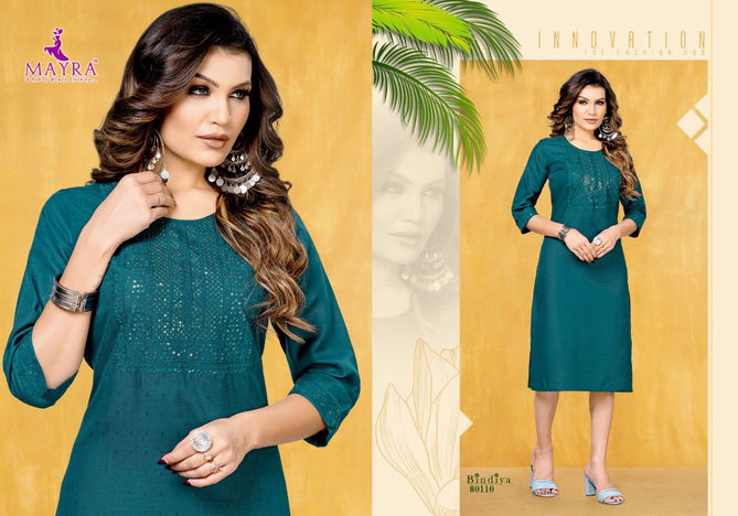 Mayra Bindiya Wholesale Kurti Exclusive Wear Collection